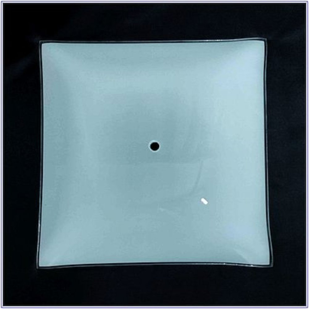 Vintage Glass square white frosted ceiling light cover replacement